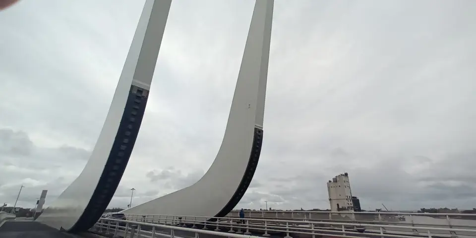 Gull Wing Bridge in Suffolk